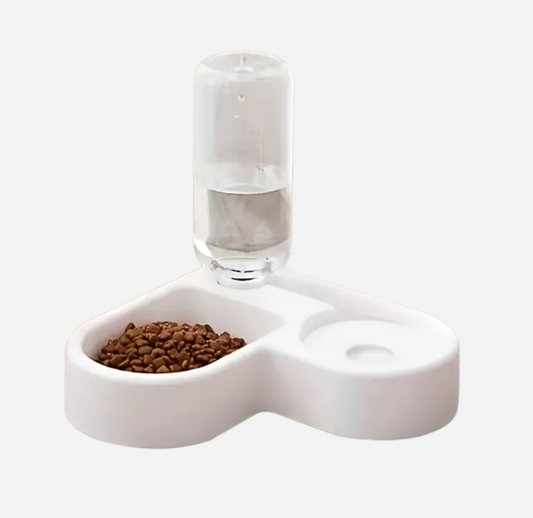 Feeding bowl with automatic water dispenser